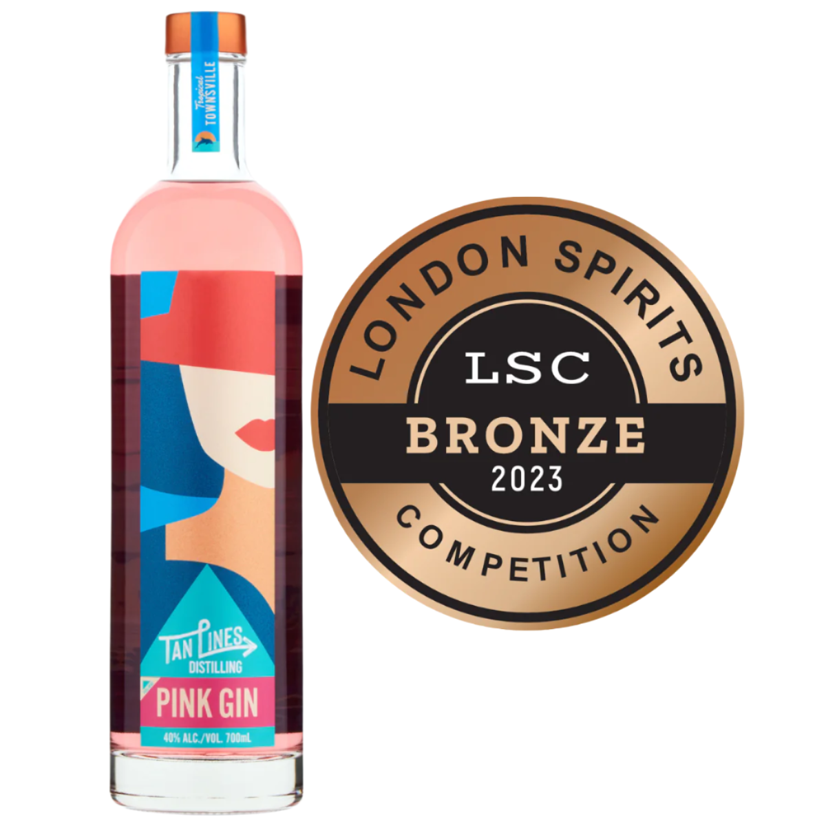 700ml Tan Lines Pink Gin Tan Lines Distilling 4687