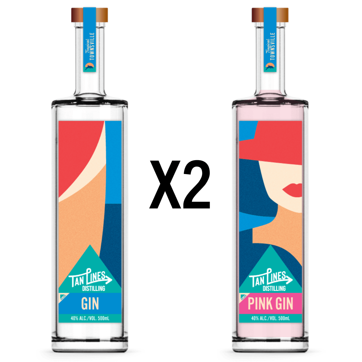 The Gin "Pleaser" Pack (Two of each) - Tan Lines Distilling