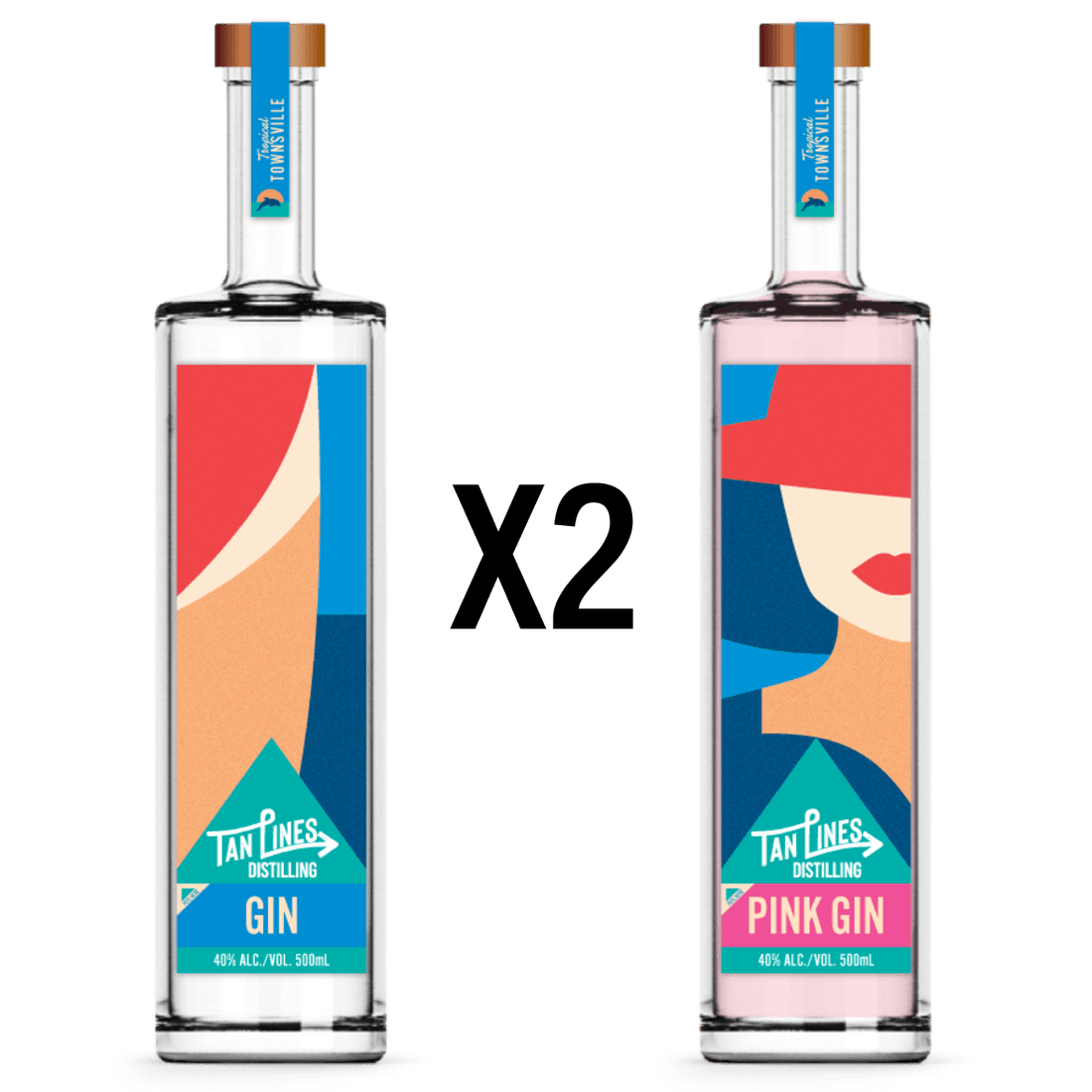 The Gin Pleaser Pack Two Of Each Tan Lines Distilling